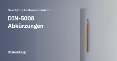 Abkürzungen nach DIN 5008