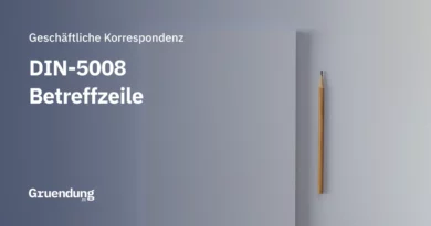 Betreffzeile nach DIN 5008