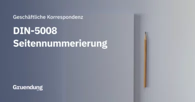 Seitennummerierung nach DIN 5008